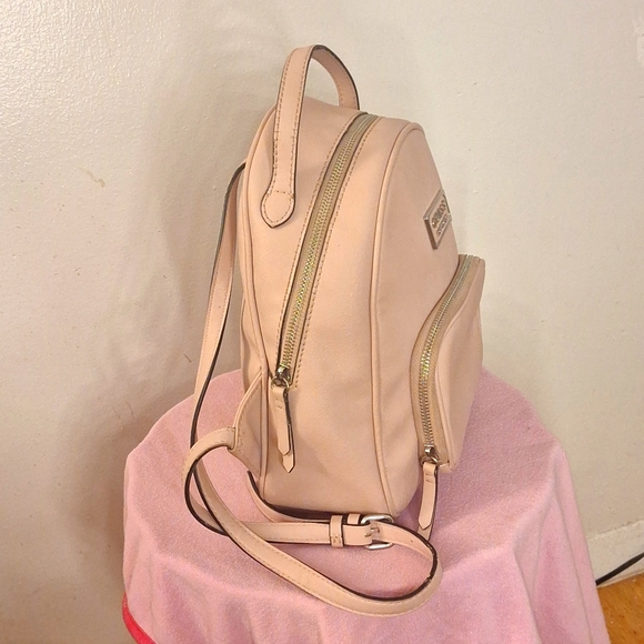Women's Pink Guess Mini Backpack - Picture 2 of 8